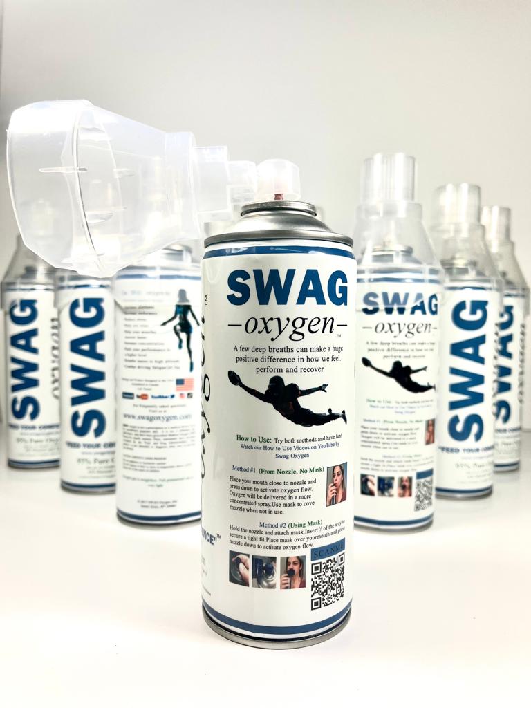 6 Pack Canned Original Flavorless Oxygen ( 5L Small canister with 100+ Inhalations containing 95% Pure O2 for everyday use and for all age groups )